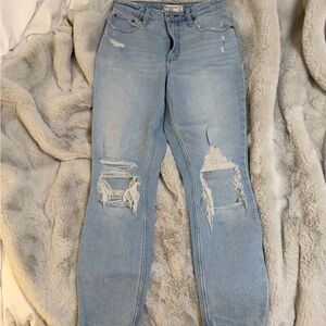 Abercrombie & Fitch Light Blue 90’s The Skinny High Rise Curve Love Jean